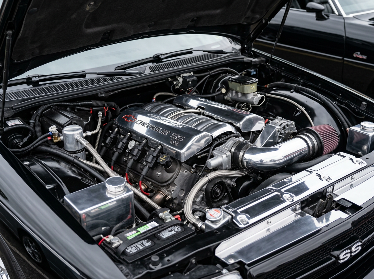 Caprice SS Holden-derived V8 engine block